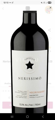 Puglia Salento Nerissimo Negroamaro 2023