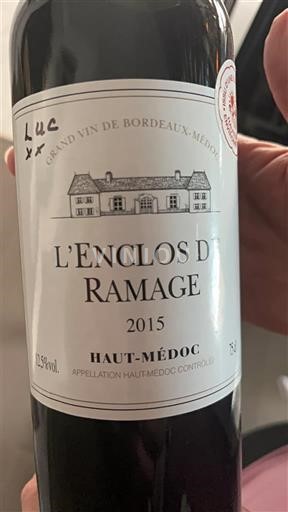 Bordeaux Haut-Médoc L'Enclos de Ramage 2015