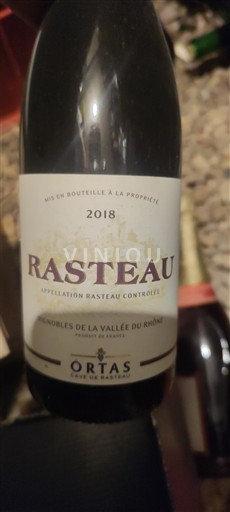 Údolí Rhôny Rasteau Ortas Cave de Rasteau Les Crapons 2018