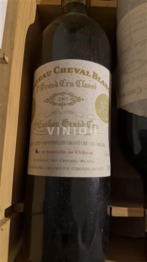 Bordeaux Saint-Émilion Grand Cru Premier Grand Cru Classé Château Cheval Blanc 2003