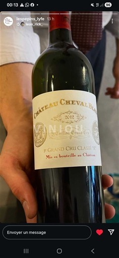 Bordeaux Saint-Émilion Grand Cru Château Cheval Blanc 2012