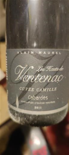 Languedoque Cabardès Les Hauts de Ventenac Camille 2011