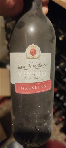 Languedoc und Roussillon Côtes de Thau Henri de Richemer Marselan 2009