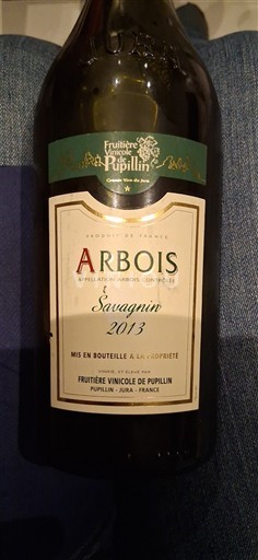 Jura Arbois Fruitière Vinicole de Pupillin Savagnin 2013