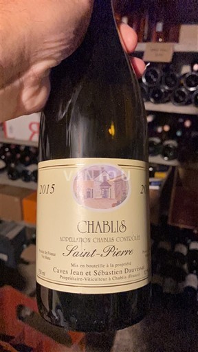 Burgundi Chablis Caves Jean et Sébastien Dauvissat Saint-Pierre 2015