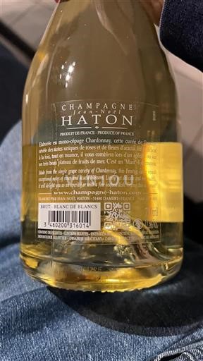 Champagne Sâm-panh Champagne Haton Blanc de Blancs Không niên vụ
