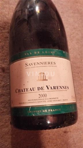 Loiredalen Savennières Château Varennes 2000