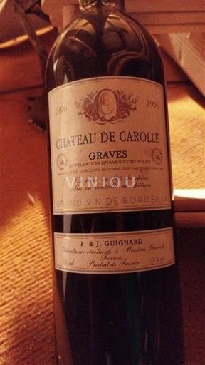 Bordéus Graves Château Carolle 1996