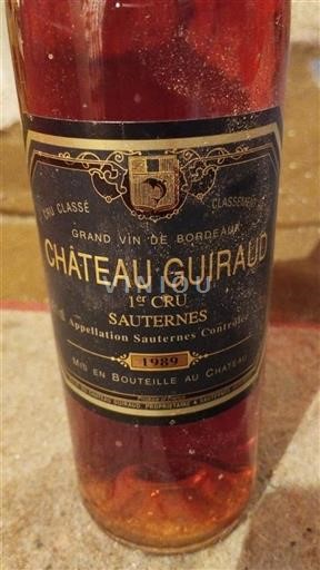 Bordeaux Sauternes Premier Cru Château Guiraud 1989