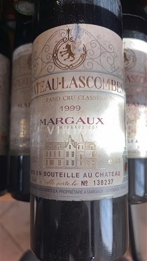 Bordeaux Margaux Grand Cru Château Lascombes 1999