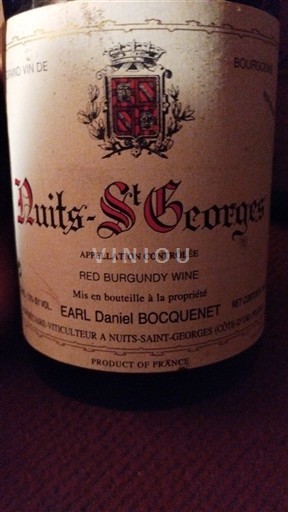 Bourgogne Nuits-saint-georges EARL Daniel Bocquenet 2002