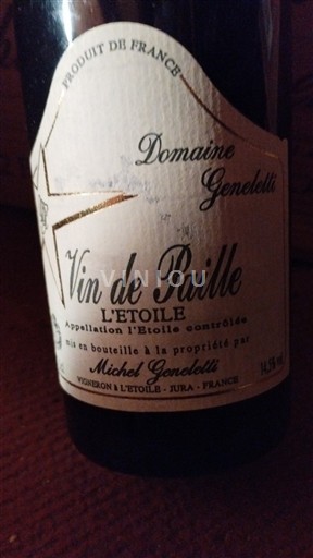 Jura L'Étoile Domaine Geneletti Vin de Paille 1995