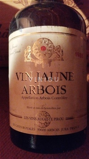 Jura Arbois Les Vins Auguste Pirou vin jaune 1988