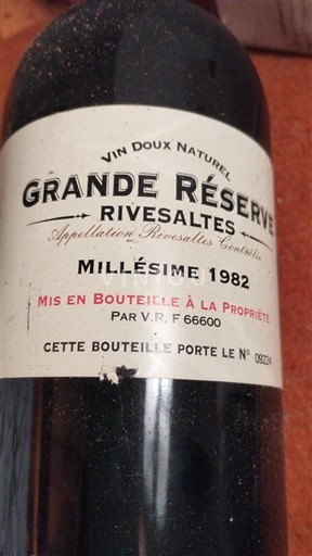 Roussillon Rivesaltes Grande Réserve 1982
