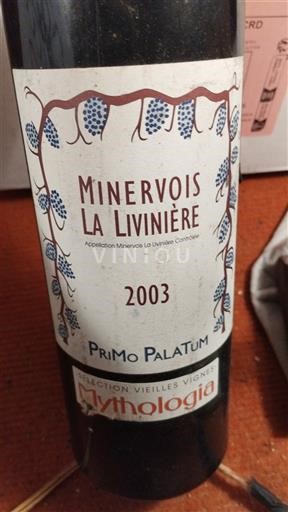 Languedoque Minervois-la-Livinière Primo Palatum Mythologia 2003