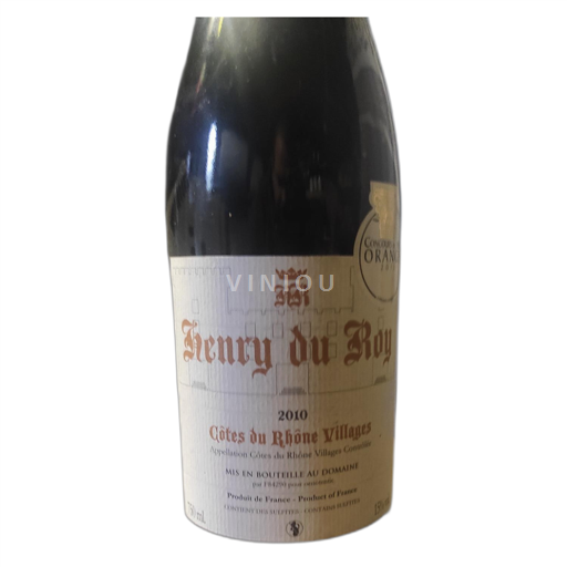 Rhônedalen Côtes-du-Rhône-Villages Henry du Roy 2010