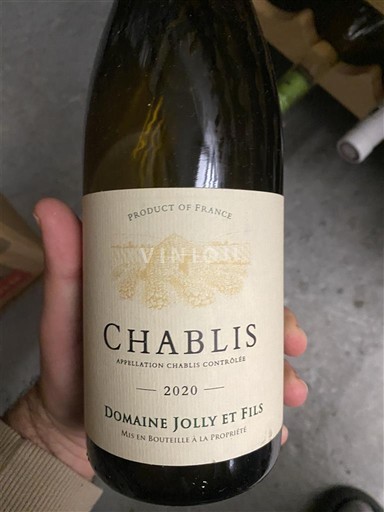 Burgundi Chablis Domaine Jolly et Fils 2020