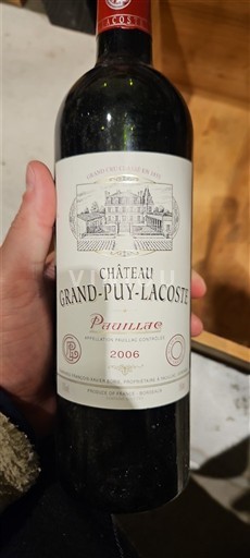Bordeaux Pauillac Grand Cru Château Grand-Puy-Lacoste 2006