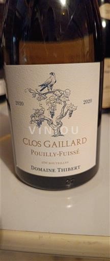 Borgoña Pouilly-fuissé Domaine Thibert Clos Gaillard 2020