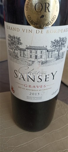 Bordeaux Graves Château Sansey 2015