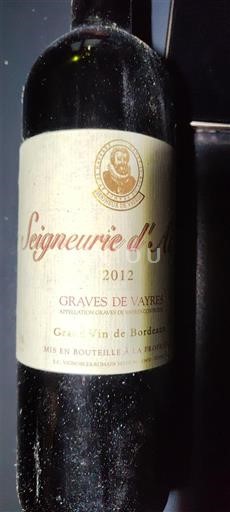 Bordeaux Graves-de-vayres Seigneurie d’Albret 2012