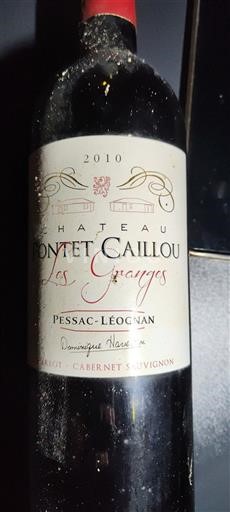 Bordeaux Pessac-Léognan Château Pontet Caillou Les Granges 2010