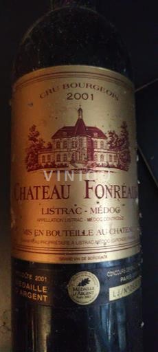 Bordeaux Listrac-Médoc Cru Bourgeois Château Fonreaud 2001