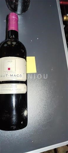 Bordeaux Côtes-de-bourg Château Haut-Macô 2015