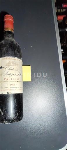 Bordeaux Pauillac Château Haut Bages Libéral 1986