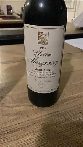 Bordeaux Margaux Château Mongravey 1997