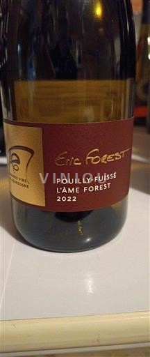 Borgogna Pouilly-fuissé Éric Forest L'Âme Forest 2022