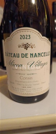 Bourgondië Mâcon en mâcon-dorpen Château Nancelle Corsin 2023