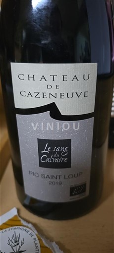 Languedoc Pic-saint-loup Château Cazeneuve Le Sang du Calvaire 2019
