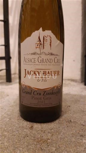 Alsace Pinot Grigio Grand Cru Jacky Bauer & Fils Grand Cru Zinnkoepflé 2021