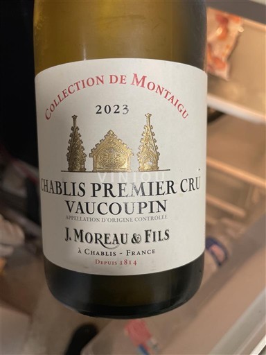 Burgund Chablis Premier Cru J. Moreau & Fils Collection de Montaigu 2023