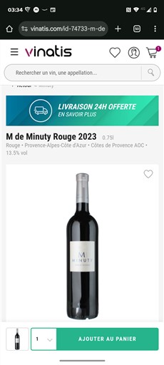 Provence Côtes-de-provence Minuty M de Minuty 2023