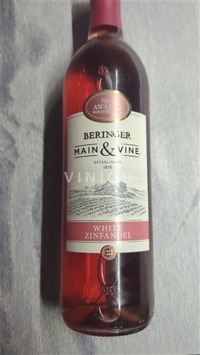 Californische AVA's Niet gespecificeerd Beringer Main & Vine White Zinfandel Niet-geïntegreerd