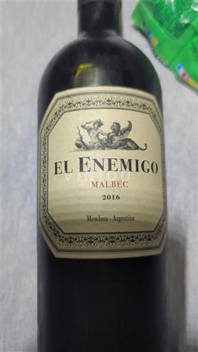 Mendoza El Enemigo Malbec 2016