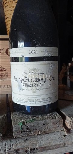 Burgundy Auxey-Duresses Premier Cru Alain et Vincent Creusefond Climat du Val 2021