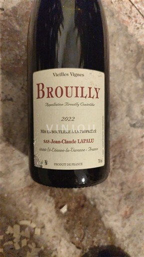 Beaujolais Brouilly Jean-Claude Lapalu Vieilles Vignes 2022