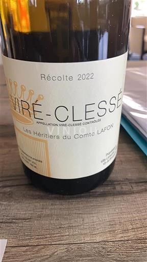 Bourgogne Viré-clessé Les Héritiers du Comte Lafon 2022