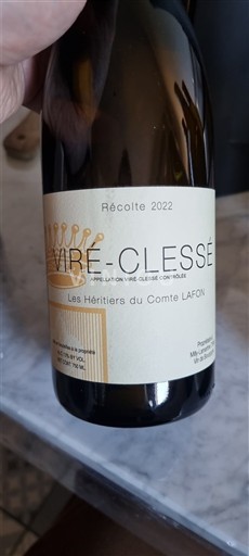 Bourgogne Viré-clessé Les Héritiers du Comte Lafon 2022
