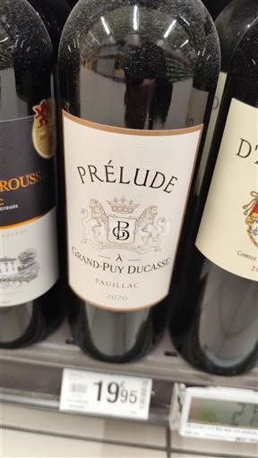 Bordeaux Pauillac Château Grand Puy Ducasse prelude 2020