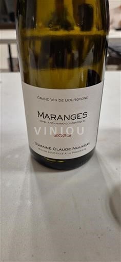 Bourgogne Maranges Domaine Claude Nouveau 2023