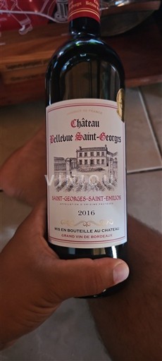 Bordeaux Saint-Georges-Saint-Émilion Château Bellevue Saint-Georges 2016