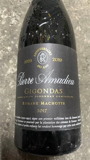 Rhônevallei Gigondas Pierre Amadieu Romane Machotte 2017