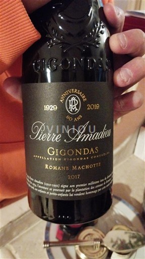Valle del Rodano Gigondas Pierre Amadieu Romane Machotte 2017