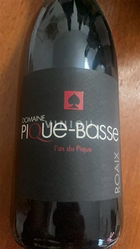 Rhônen laakso Côtes-du-rhône-villages Domaine Pique-Basse L'As du Pique 2023