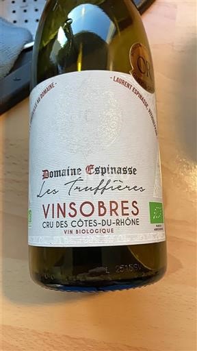 Thung lũng Rhône Vinsobres Domaine Espinasse Les Truffières 2016