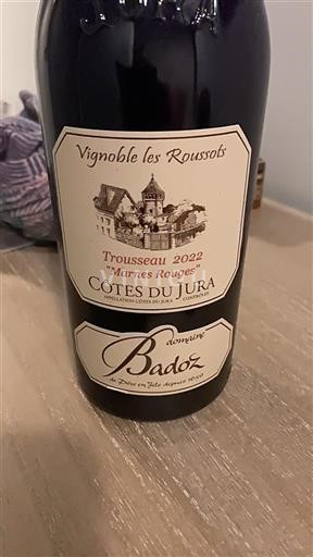 Jura Côtes-du-Jura Badoz Marnes Rouges 2022